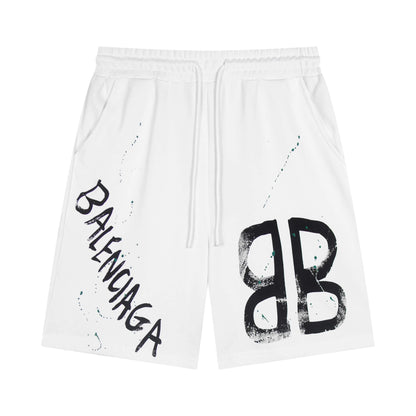 Splatter Print Shorts