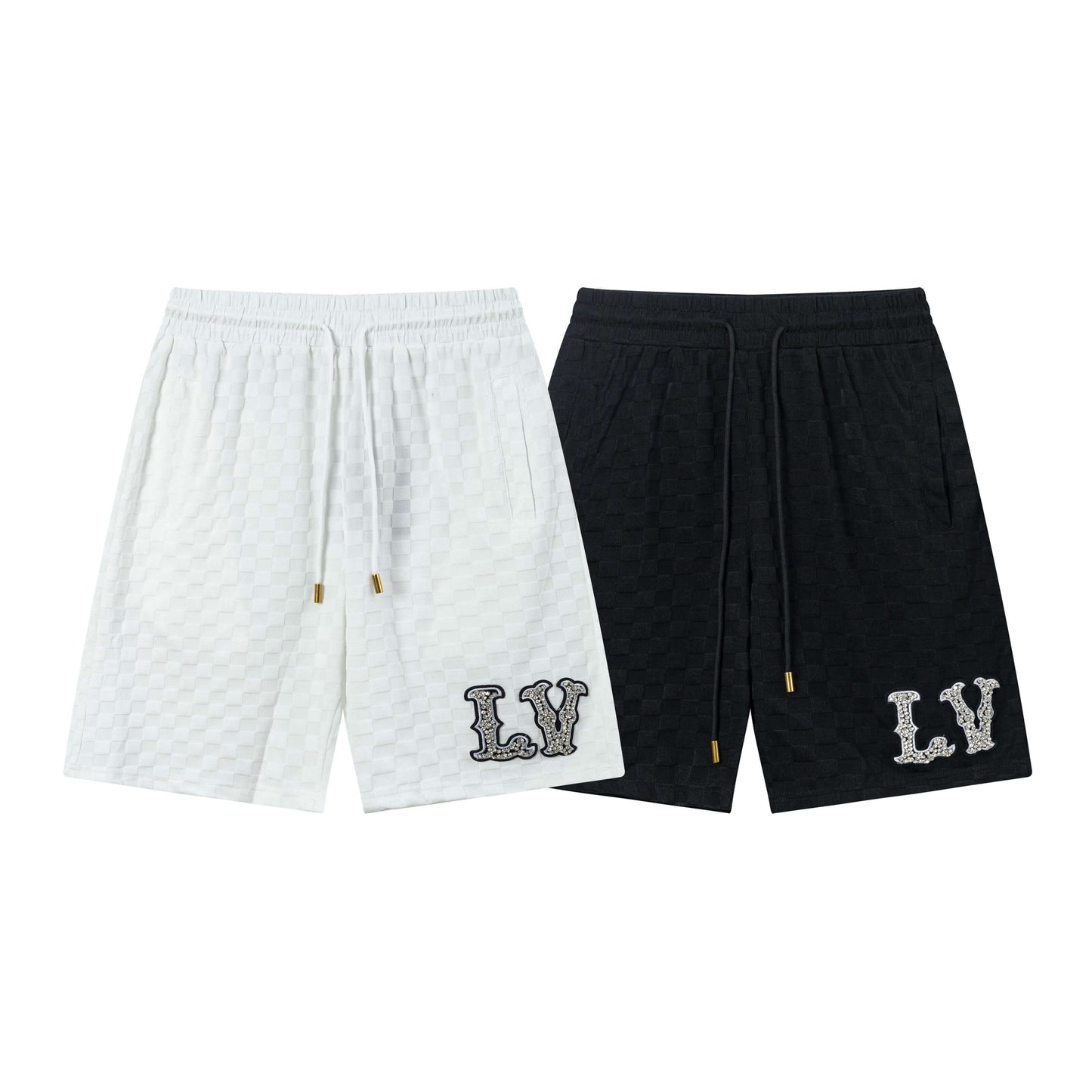 Letter Hot Diamond Shorts