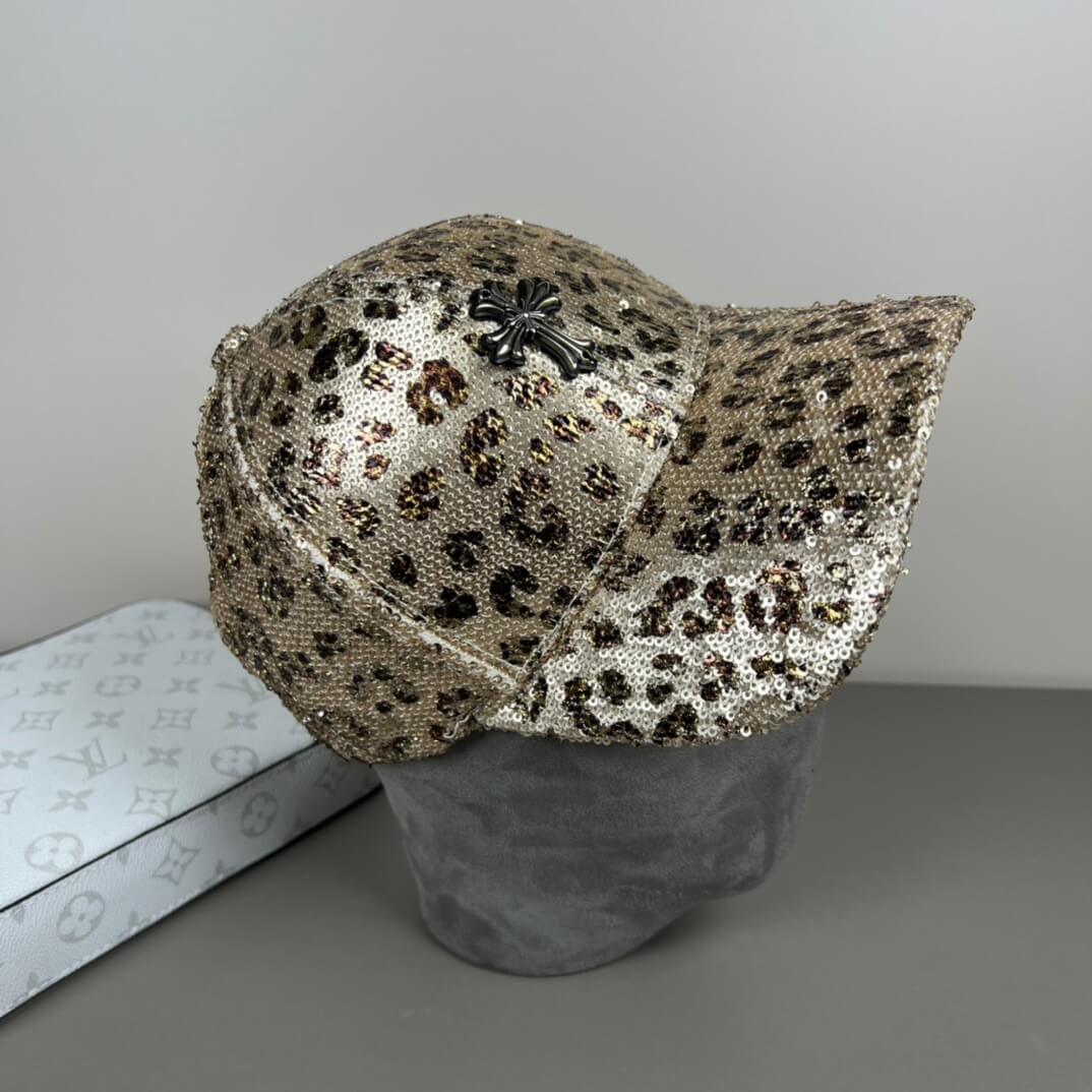 Avant-garde Fashion Leopard Print Sequin Cap