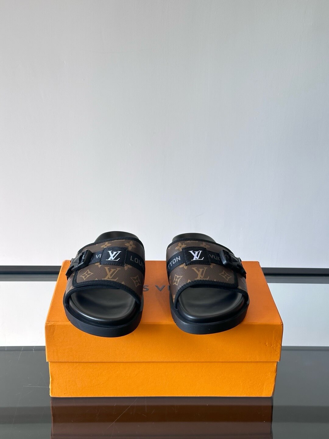 Button-Embellished Slippers