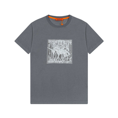 Exquisite Horse Embroidered T-Shirt
