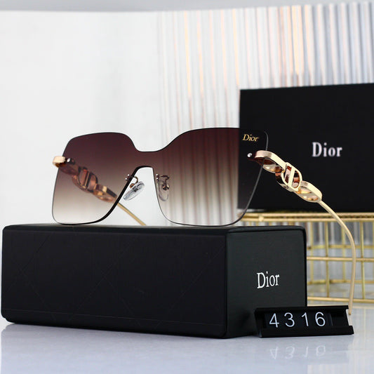 Frameless Chain Design Sunglasses