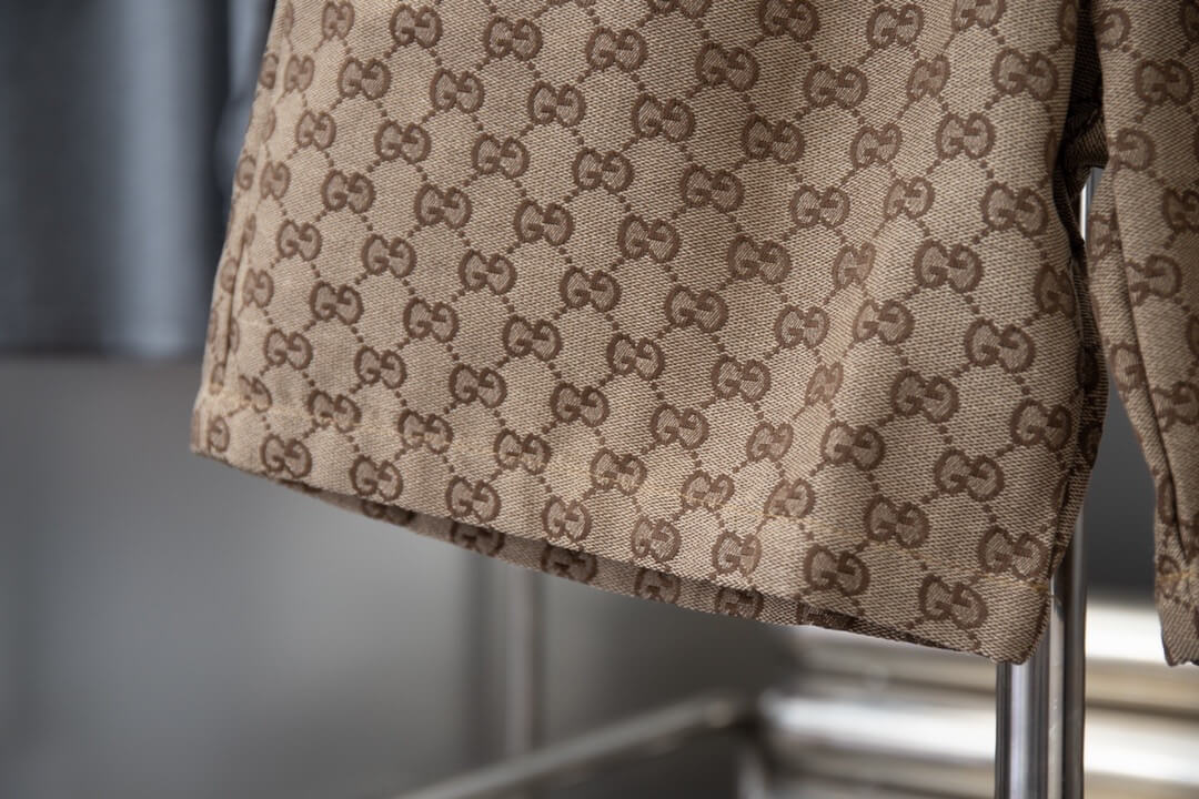Brown All-Over Print Shorts