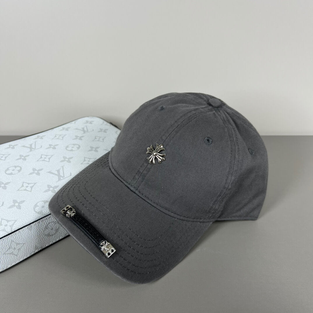 Simple Geek Style Metal Decoration Baseball Cap