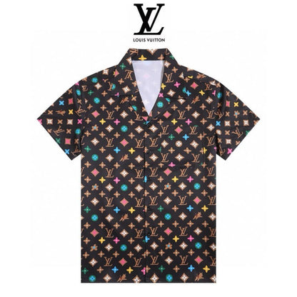 Colorful All-over Print T-shirt and Shorts Set