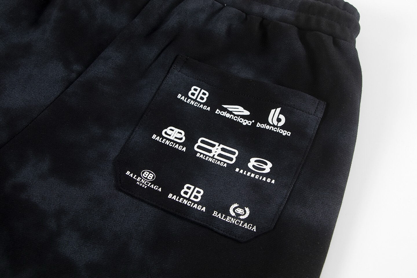 Rendered Embroidered Letter Shorts
