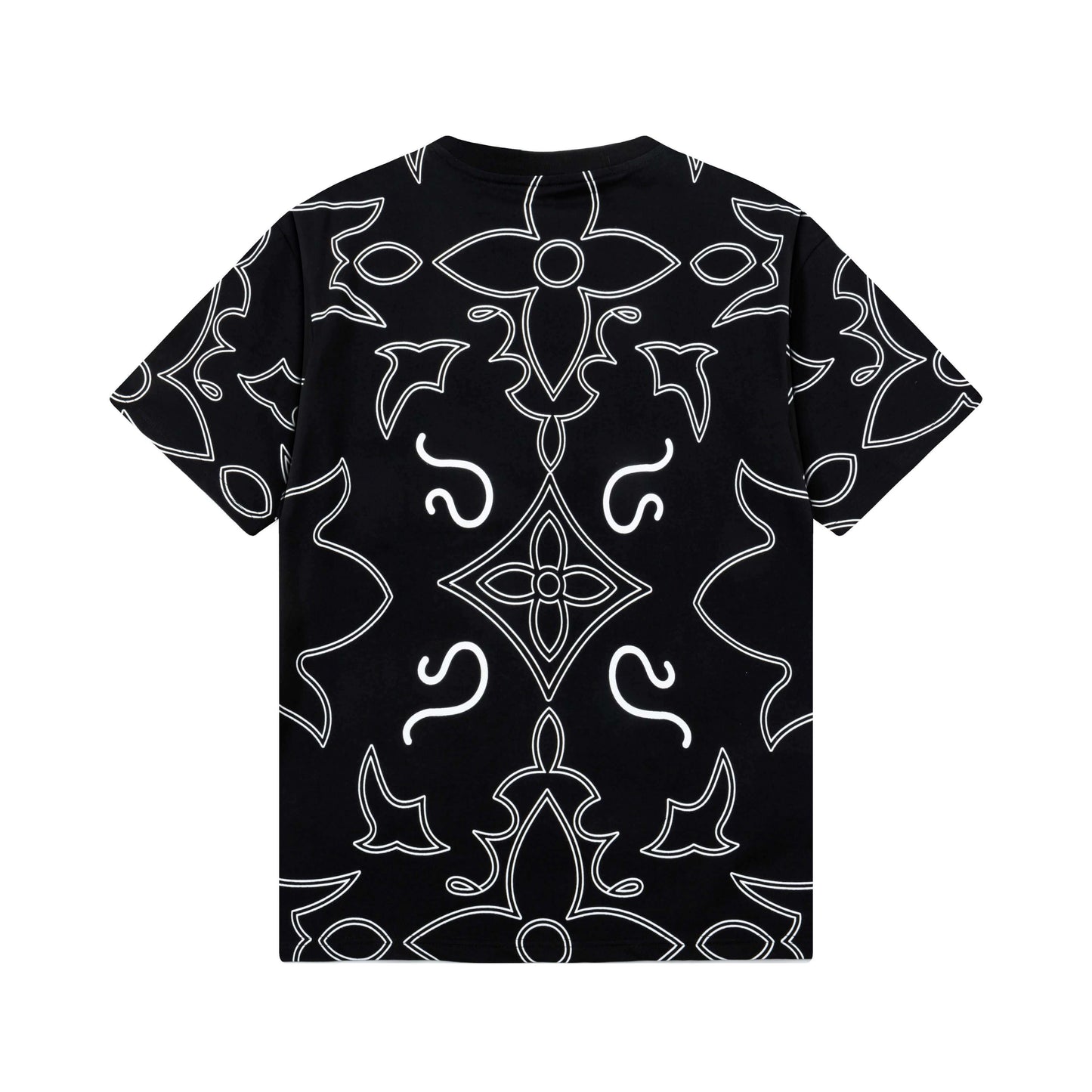 Full Print Stripes T Shirt
