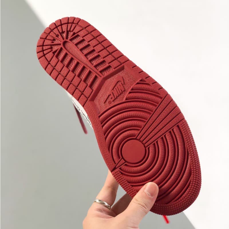 Classic red sneakers