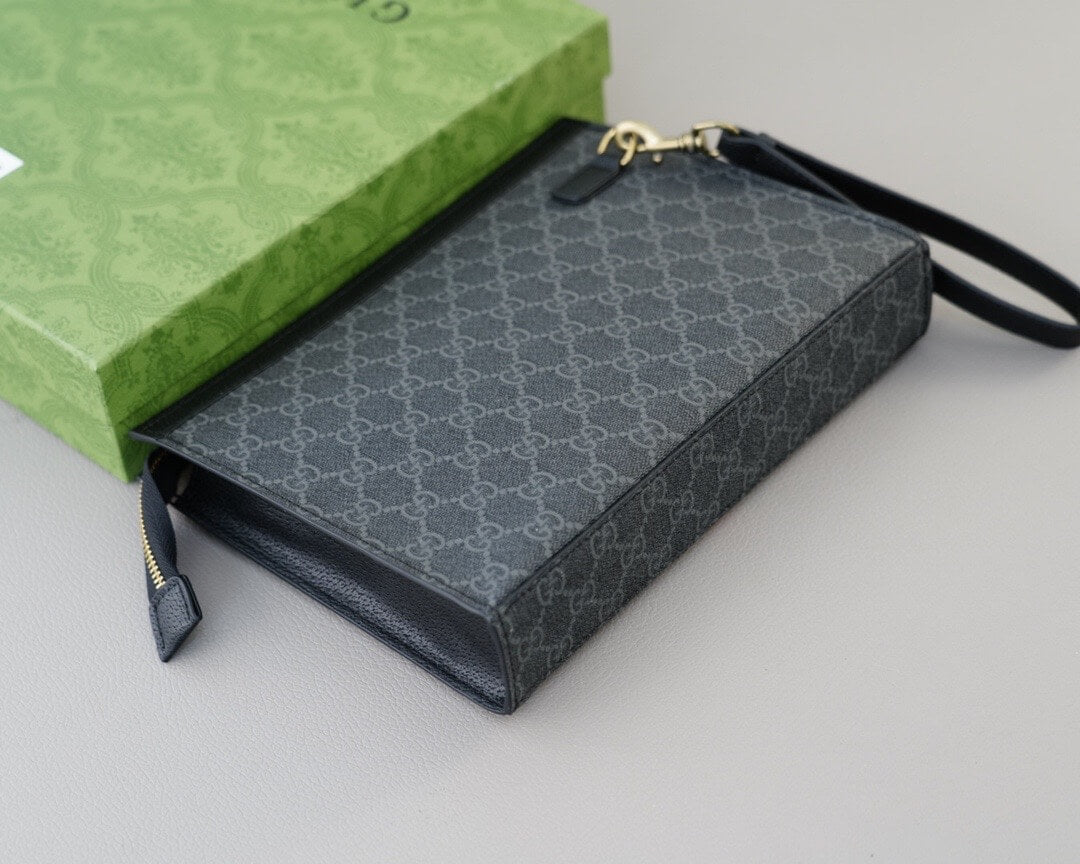 Business Casual Style Monogram Clutch Bag