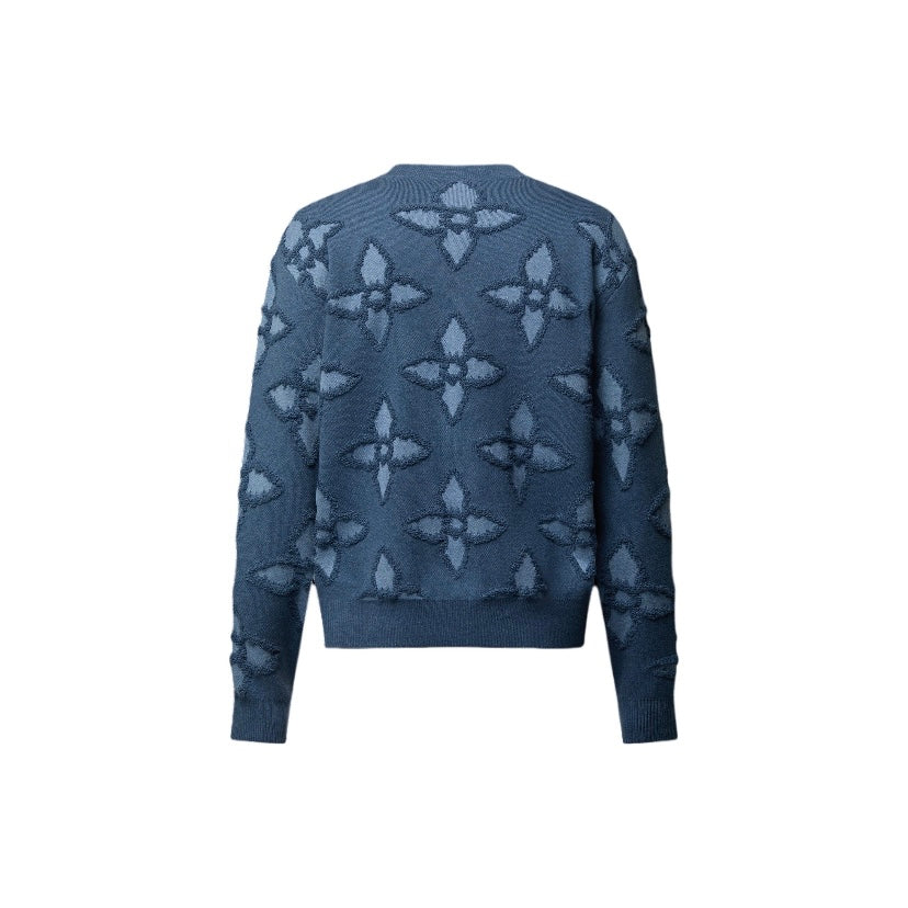 Blue crew neck sweater