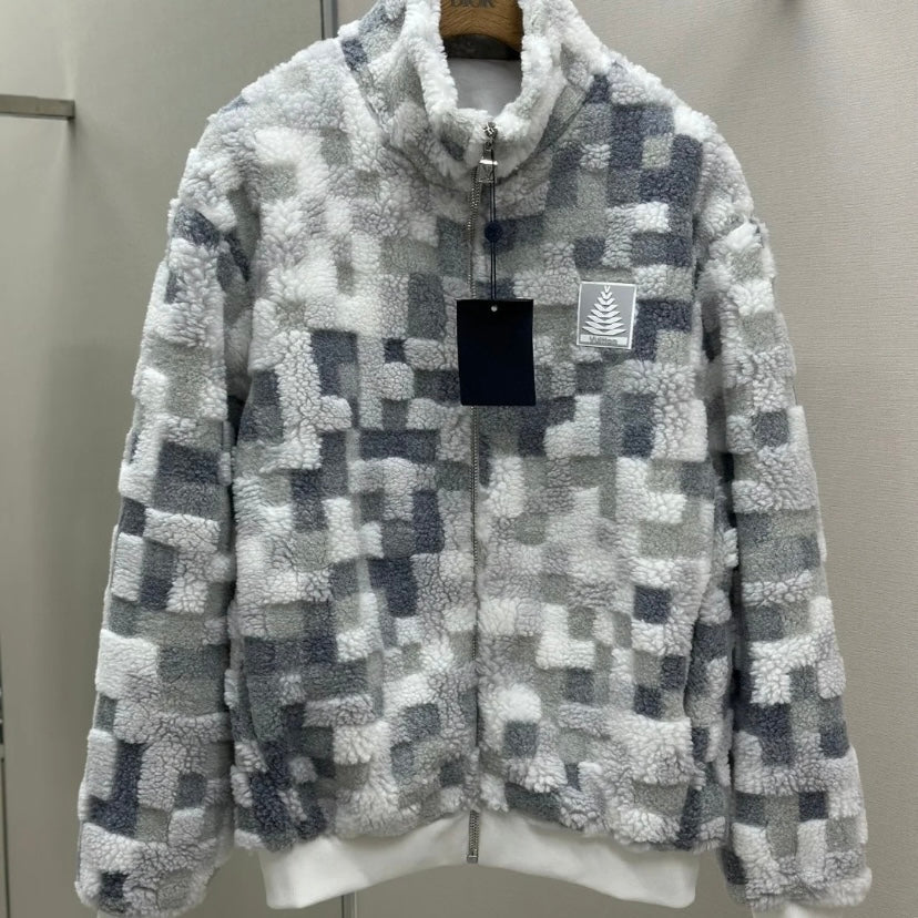 Mosaic Shearling Jacket