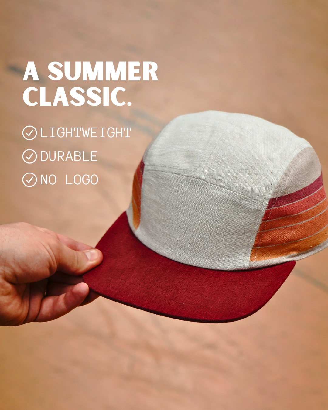 Retro Stripes Burgundy