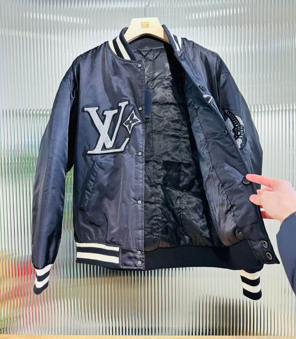 Fashionable Rhinestone Baseball Jacket