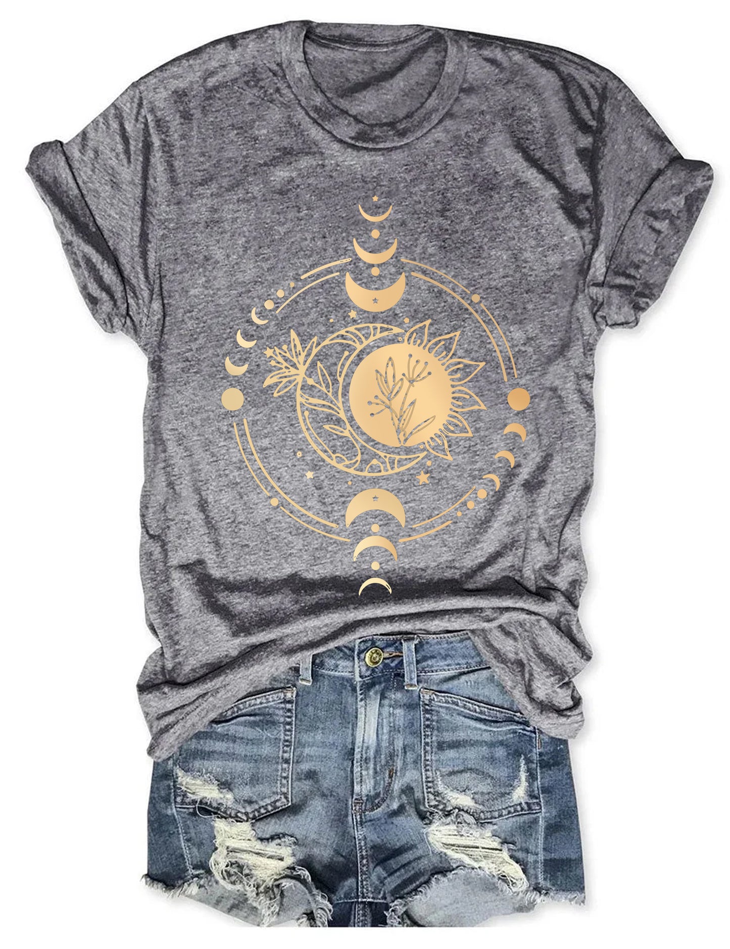 Shiny Mysterious Moon Phase T-shirt