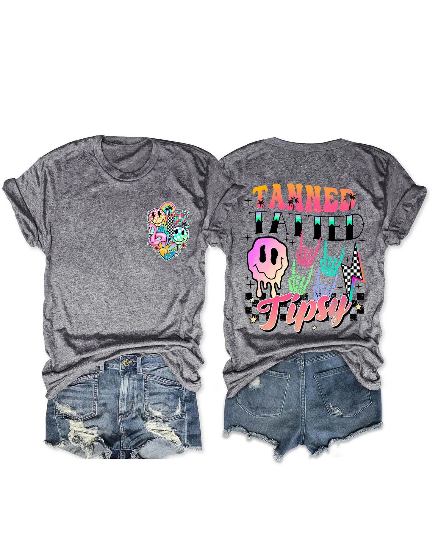 Summer Tanned Tatted And Tipsy T-shirt