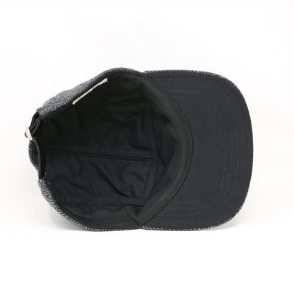 Black & Grey Wool 5-Panel