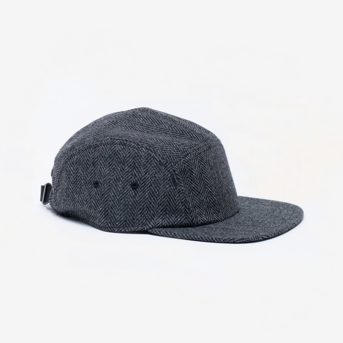 Black & Grey Wool 5-Panel