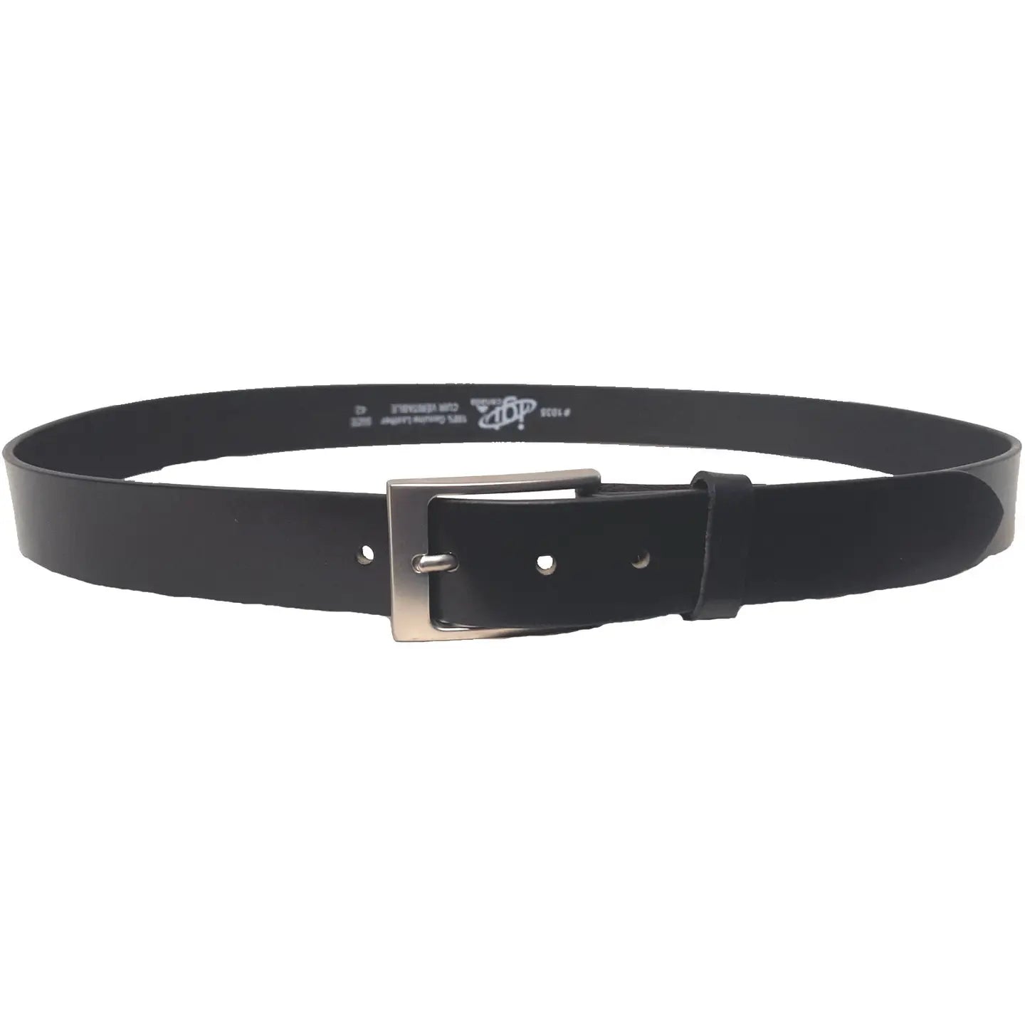 Men's Black Leather Belt 35mm