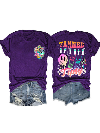 Summer Tanned Tatted And Tipsy T-shirt