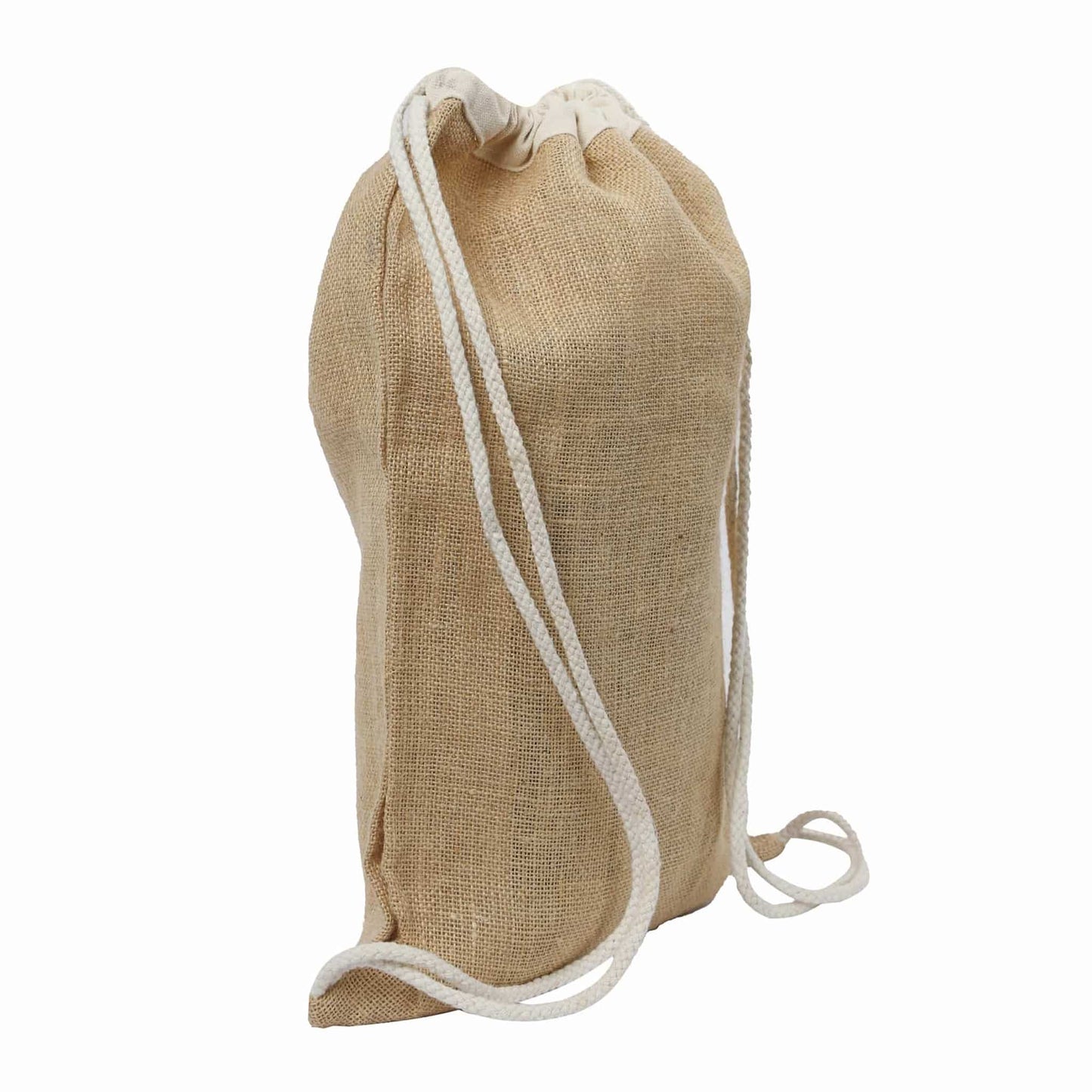 Jute Drawstring Bags / Natural Burlap Backpacks - BPK13