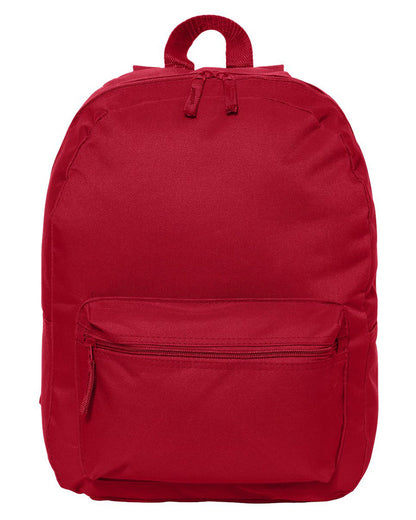 16'' Polyester Solid Color Backpack