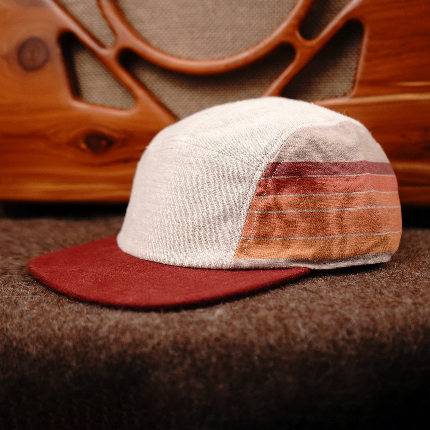 Retro Stripes Burgundy