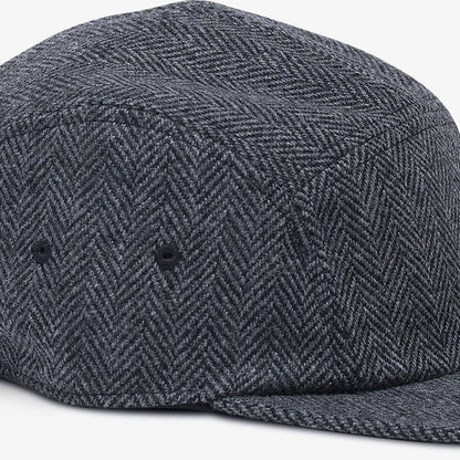 Black & Grey Wool 5-Panel