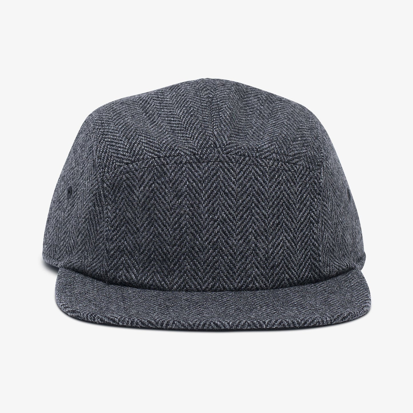 Black & Grey Wool 5-Panel