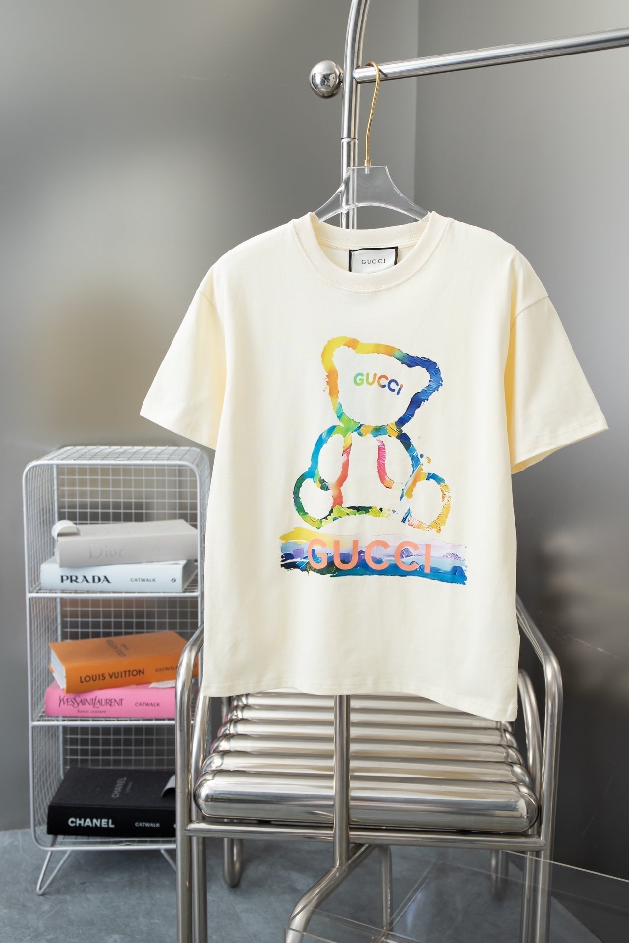 Rainbow Bear Print T shirt