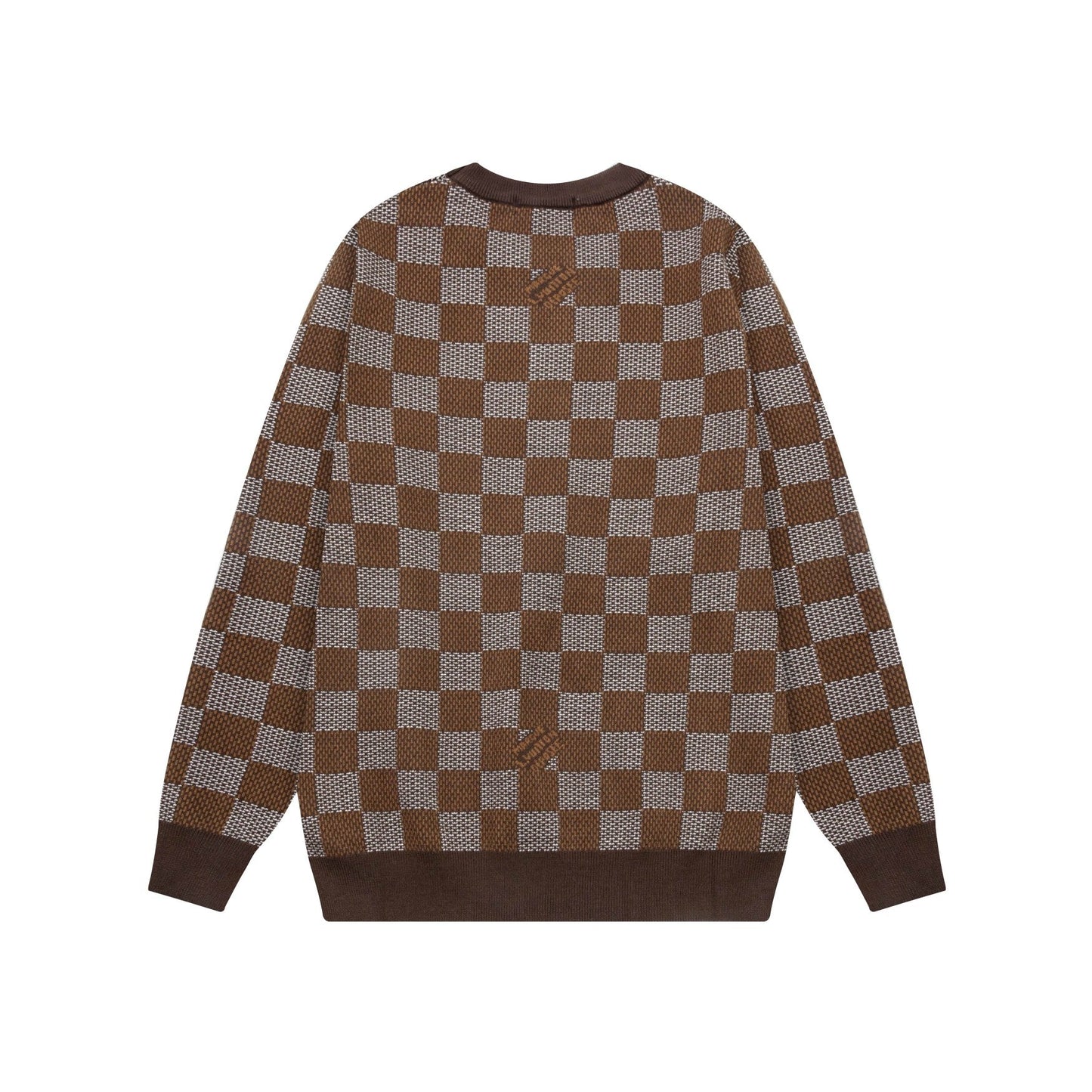 Checkerboard Jacquard Sweater