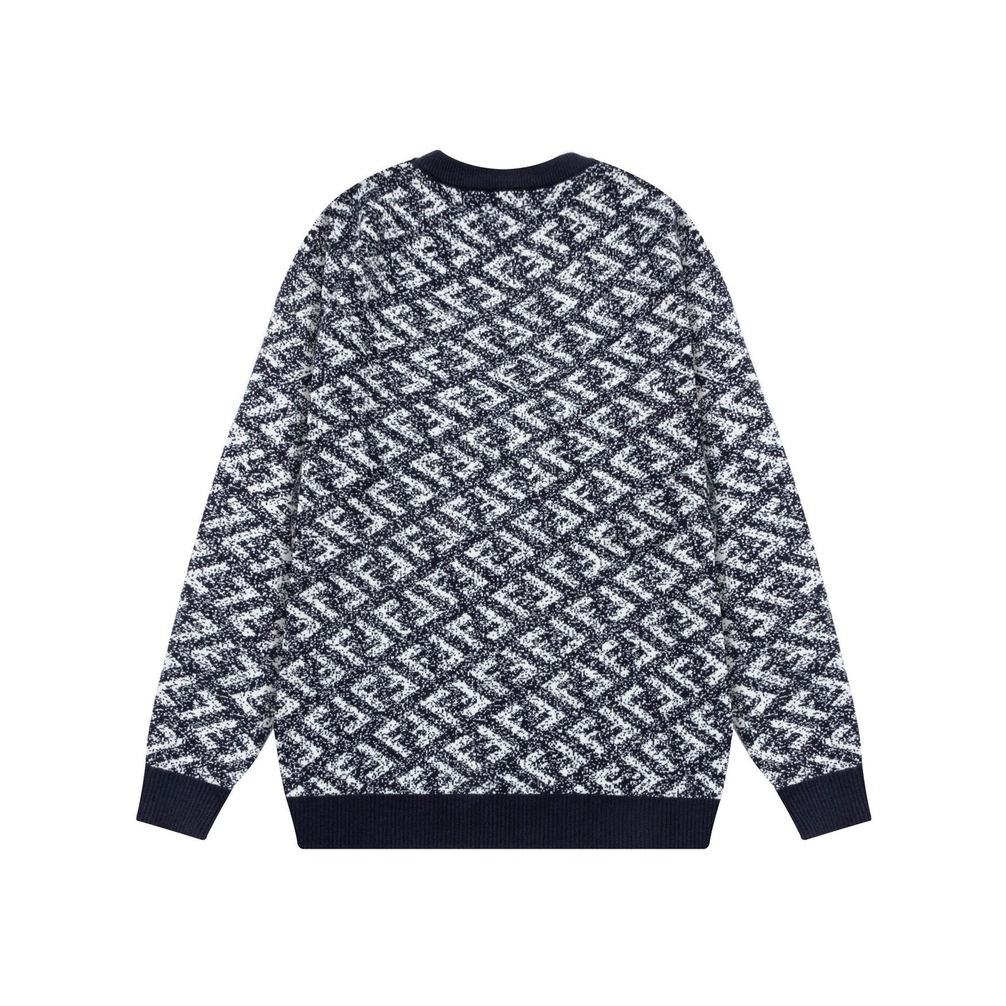 All Over Print Jacquard Sweater