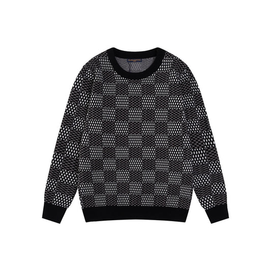 Checkerboard Jacquard Craft Sweatshirt