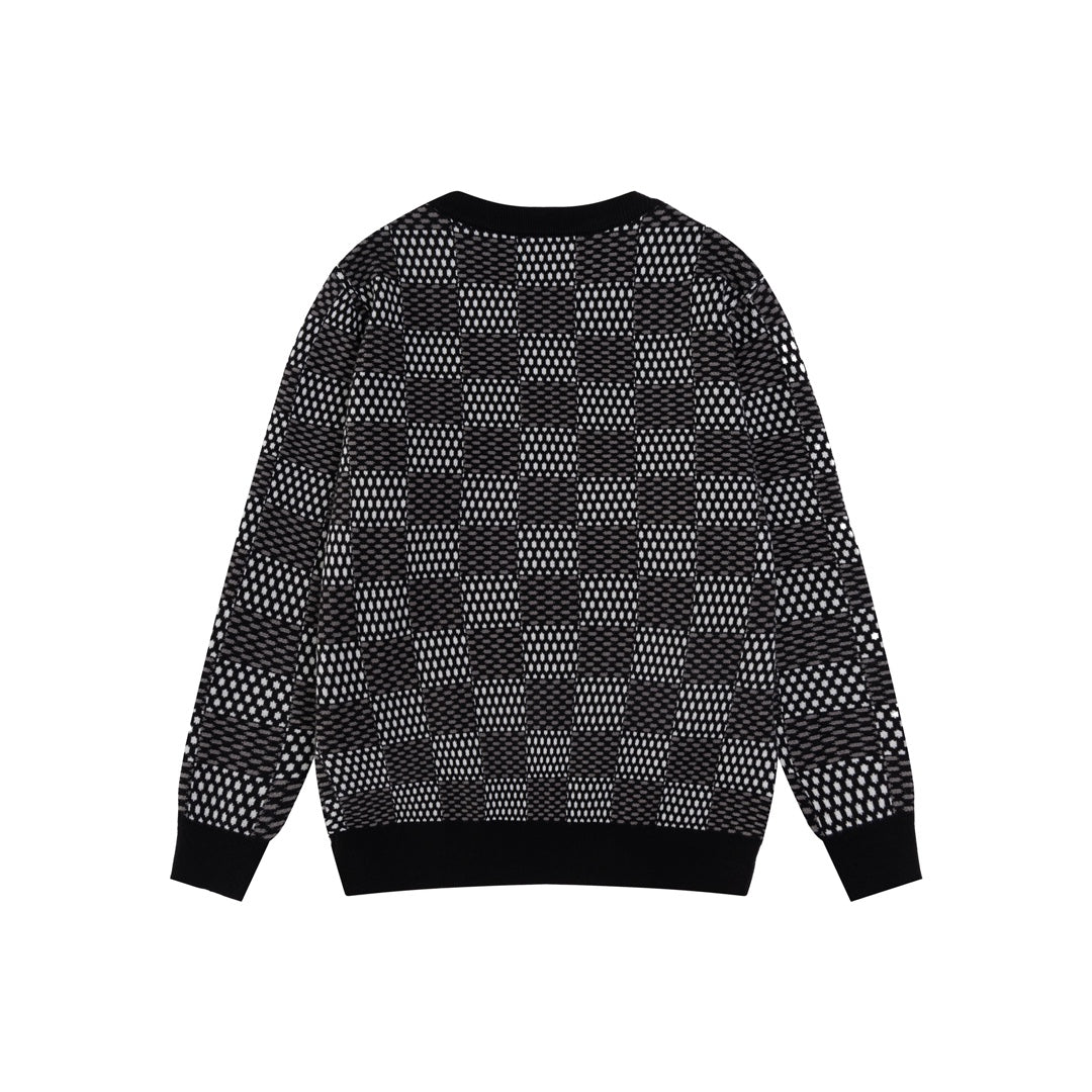 Checkerboard Jacquard Craft Sweatshirt