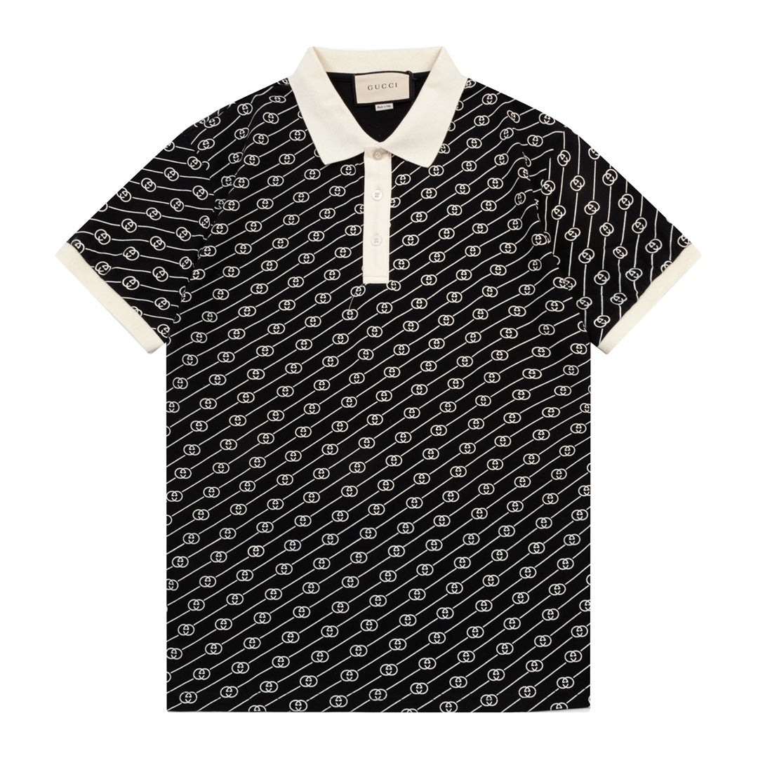 Classic Graphic Print Polo Shirt