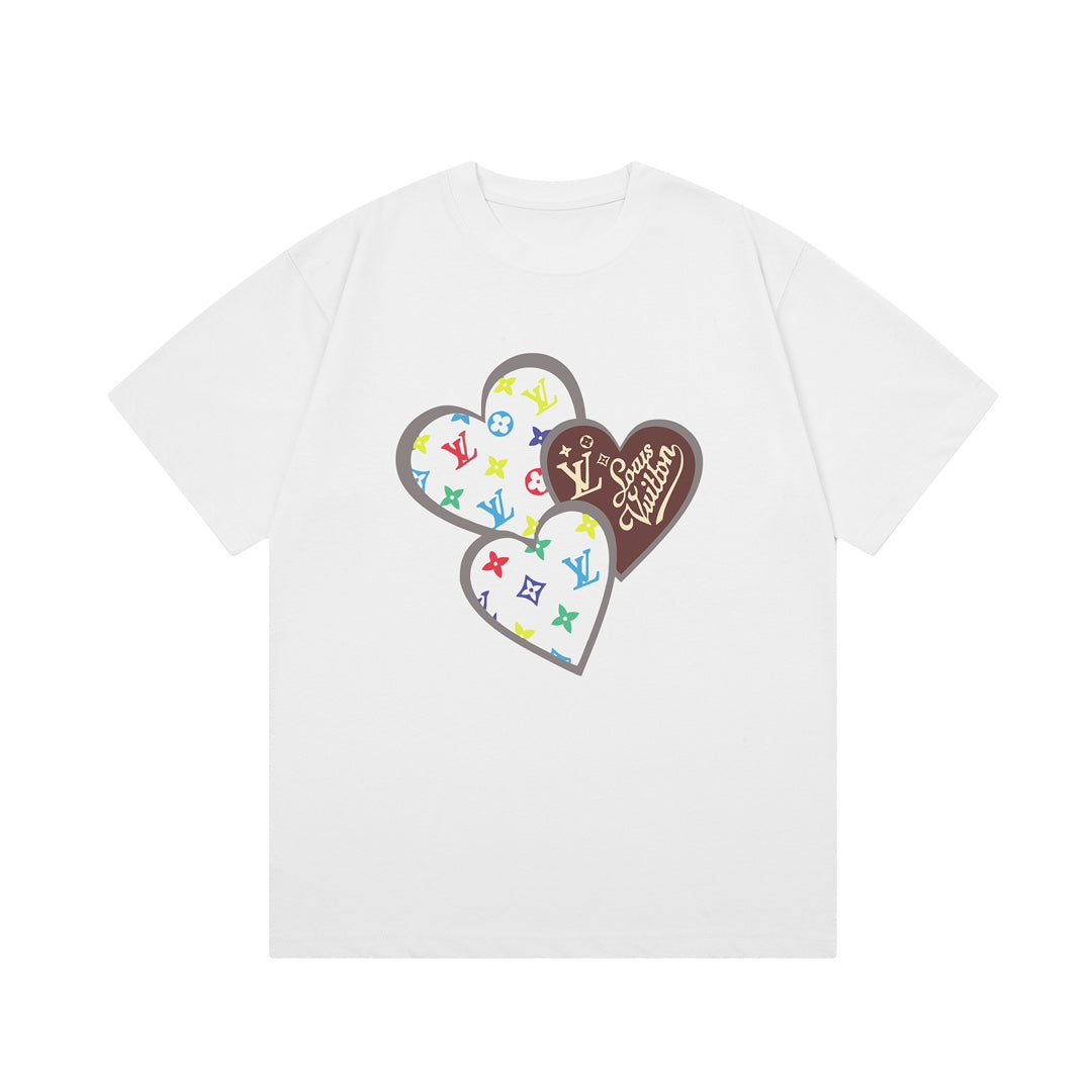 Love Stitching Print T Shirt