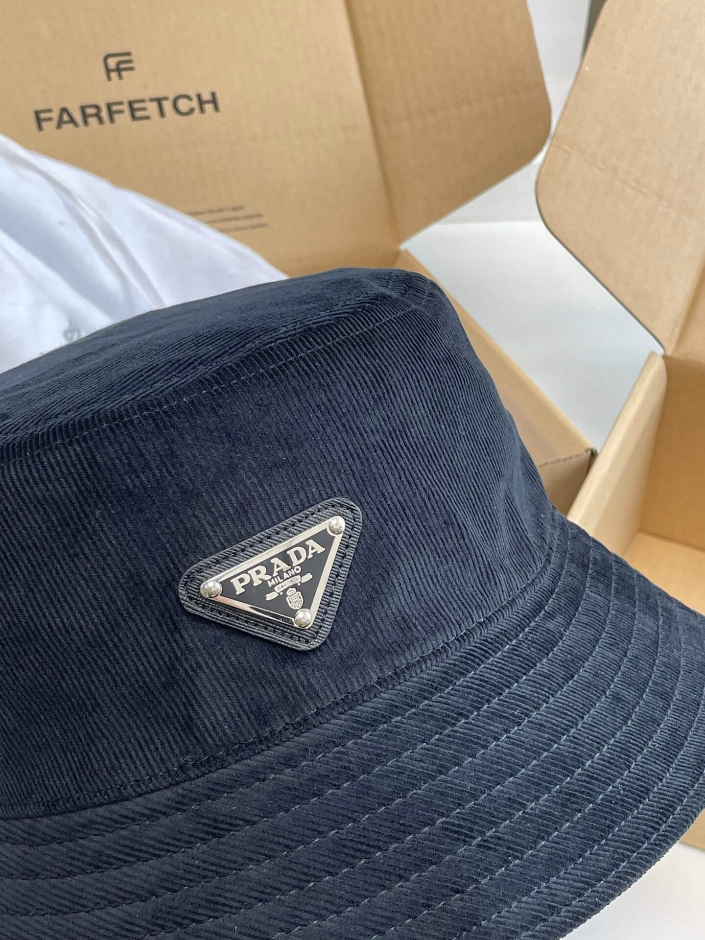 Classic Pattern Denim Bucket Hat